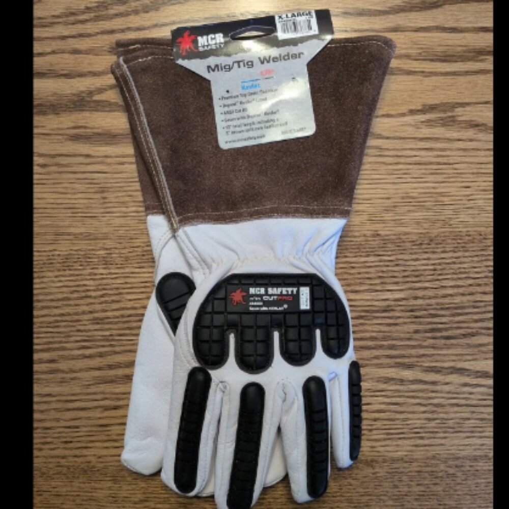 MCR Safety Mig/Tig Welder Gloves NEW XL ANSI Cut A5 48406KXL Goatskin